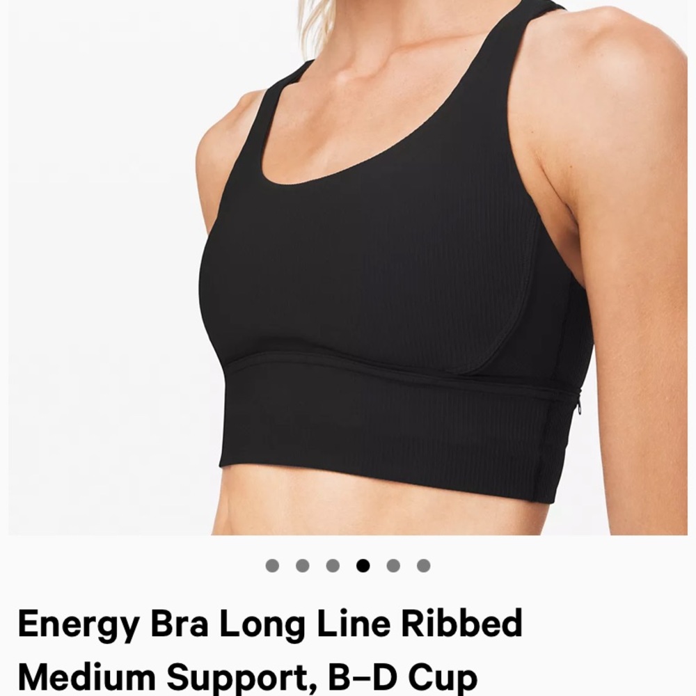 Lululemon black sports bra